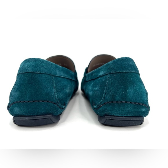 Salvatore Ferragamo Salamanca Teal Suede Gancini Driving Loafer US 7.5 - EU 41.5 - Picture 5 of 13